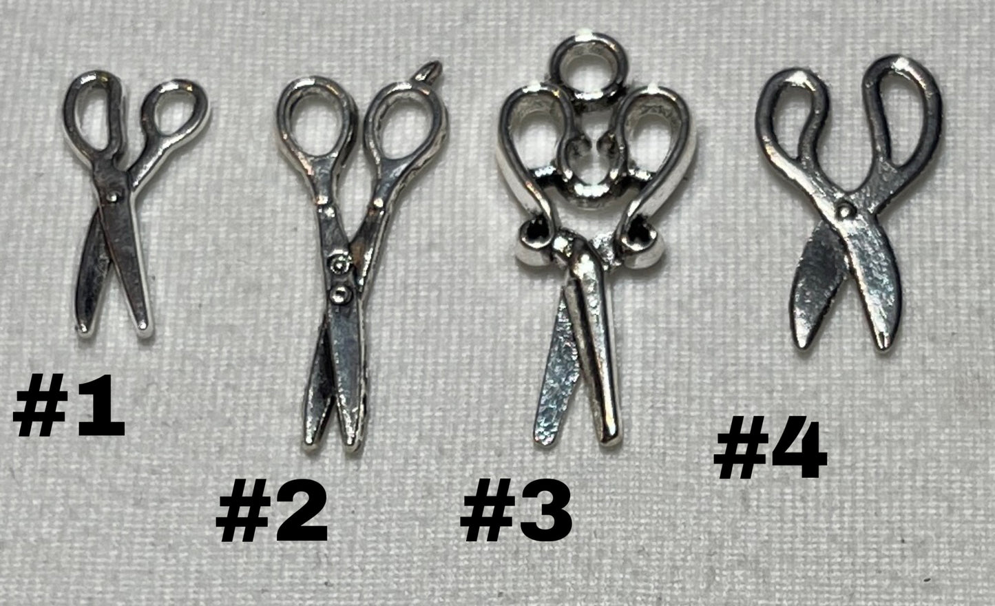 Scissor charms